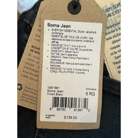 NWT Prana Soma Jeans Skinny Mid Rise Whisker Denim Stretch Tinted Blue Size 6 - Picture 6 of 9